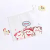 Bolsa de Armazenamento de Elásticos de Cabelo Desenho Animado, Simples e Fofa, Estilo Menina, Bolsa com Zíper e Alça de Argola, Estojo Multifuncional para Estudantes na Época do Volta às Aulas
