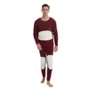 Traje de Ropa Interior Térmica Sin Marca para Hombre Aumentar Rodilleras Forrado de Felpa Calefacción Ropa y Pantalones de Otoño Parche Develvet Ropa y Pantalones de Otoño