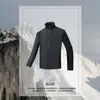 Chaqueta de algodón para deportes al aire libre, montañismo y senderismo, repelente al agua, cálida, transpirable, con cuello alto