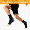 Protector de Tobillo Ajustado, Manga de Tobillo Transpirable Tejida por Compresión Deportiva, Protección para Baloncesto y Correr