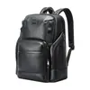 Mochila de Negócios Transfronteiriça, Mochila para Laptop de 15,6 Polegadas para o Dia a Dia de Grande Capacidade, Bolsa Multifuncional de Couro Genuíno para Homens