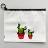 Bolsas de cremallera de PE al por mayor en stock con diseño de dibujos animados esmerilado para papelería, estuches para lápices, artículos de uso diario, accesorios pequeños y almacenamiento de calcetines