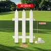 Valla Exterior de Plástico PVC para Jardinería Valla Blanca Decoración Patio Jardín Proyecto Valla de Invernadero Comunidad Valla de Arborización