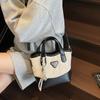 Super Fuego Romboidal Bolso Cubo Portátil para Mujer 2025 Nueva Moda Versátil Bolso de Hombro Moda Nicho Transfronterizo Bolso Cruzado