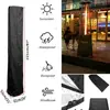 Funda cuadrada para calefactor de terraza de patio exterior, impermeable, con cremallera, funda para calentador de aire, funda antipolvo