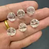 Accesorios de León de Cristal Blanco Natural, Artículos Decorativos, Joyería DIY
