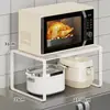 Prateleira Superior para Geladeira Porta Dupla Topo Bancada de Cozinha Multicamadas Retrátil Armazenamento de Temperos Forno de Micro-ondas