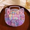 Set de Diademas Infantiles Transfronterizo, Bandas Elásticas Pequeñas de Alta Elasticidad para Niñas, No Dañan el Cabello, Diademas en Caja, Anillos de Toalla para el Cabello de Niñas Pequeñas