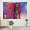 Tapeçaria Amazônia Novo Lar TikTok Live Tecido de Fundo Impressão 3D Elefante Paisagem Pano de Pendurar Tecido Decorativo Europeu