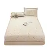 Sábana Bajera Ajustable Estampada de Dibujos Animados Pieza Única Algodón Puro Protector de Colchón Cobertor de Cama de Cobertura Completa Pieza Única Juego de Tres Piezas Modelo Nuevo 2025