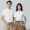 2026 Nova Camiseta Masculina de Seda Gelada de Manga Curta Camisa Polo de Verão para Negócios Roupas de Secagem Rápida Roupas de Trabalho em Grupo Unissex