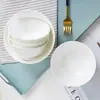 Cuencos de cerámica de Jingdezhen para comer, vajilla blanca de porcelana de hueso de Jingdezhen para el hogar, cuencos grandes para arroz, cuencos para fideos y cuencos para la cena