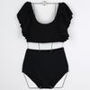 Traje de baño directo de fábrica manga burbuja viento puro deseo dividido sexy vacaciones red caliente viento aguas termales bikini de alta gama