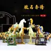 Caballo General Tang Sancai Cerámica China Adorno Decoración del Hogar Ocho Caballos Exhibición de Oficina Artesanía Regalo