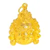 Loja de Ouro Puzuo Mesmo Estilo Ouro Areia Acessórios DIY Animal Auspicioso Ruyi Lótus Pingente Colar Nova Corrente de Suéter Chinês