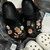 Accesorios para Zapatos Croc Resina Linda Goma Suave Tela para Disfraz Hebillas de Zapato de Tela Zapato Superior Decorativo Flores para Zapato Juguete de Comida Occidental