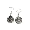 Pendientes Metálicos con Forma de Remolino Retro Europeos y Americanos Transfronterizos, Pendientes Simples Personalizados, Accesorios de Pendientes Modernos y Versátiles
