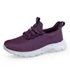 Sapatos de Verão para Pessoas de Meia-Idade e Idosos, Sapatos de Caminhada em Malha Oca de Camada Única, Sapatos de Solado Macio para Idosos, Tênis Respiráveis e Leves para Idosos