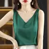 Nuevo top corto 2025, capa base de verano, seda de hielo, camisola de seda de hielo transfronteriza, traje para mujer talla grande, ropa interior transfronteriza