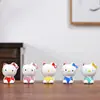Estantería de Gato Linda Mesa Adornos de Dormitorio Artesanía Cerámica Japonesa Lugar Escénico Conmemorativo Regalos de Vacaciones para Niños