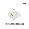 [Liquidación] Plato de Cena Occidental de Porcelana Blanca con Puntos de Perla Lluvia de Meteoros de Fábrica con Borde Dorado, Plato de Comedor de Hotel de Alta Gama, Vajilla de Porcelana Blanca