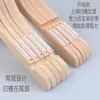 Percha de Madera Maciza Color Blanco Leche Soporte para Ropa de Madera Tienda de Ropa Soporte para Ropa de Adulto Mujer Tronco Antideslizante y Sin Costuras Soporte para Colgar Ropa