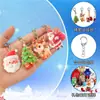 Chaveiro Acrílico de Natal Transfronteiriço Pingente Papai Noel Boneco de Neve Caixa de Presente Chaveiro de Presente de Feriado Pequeno Pingente