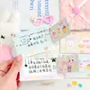 Tarjeta de Mensaje Creativa para Arrancar Dibujo Animado Lindo Pegamento de Saliva Tarjeta Rasca DIY Casera Actividad Escolar Estudiantil Hecha a Mano