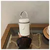 Bolso mini redondo estilo coreano 2026, moderno, espejo láser, para niñas, bolso de mano elegante, de hombro y cruzado