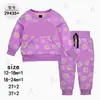 Sudadera de Otoño Nueva de Cuello Redondo Transfronteriza Material Ropa para Bebés y Niños Traje de Dos Piezas Traje Deportivo Casual [Mayoreo]