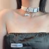Gargantilla de hueso dulce y cool de Spice Girl transfronteriza, gargantilla, cadenas para el cuello, collar punk gótico de cachorro, collar M femenino