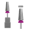 Arte de Uñas Cinco en Uno Aleación Cabeza Pulidora Dorada para Eliminar Esmalte en Gel, Universal 5 en 1 Cabeza Plana y Cabeza Cónica