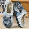 Pantuflas de algodón para comercio exterior para hombres y mujeres, lindas pantuflas caseras con estampado de animales de dibujos animados, POD transfronterizo JIT de una sola pieza dropshipping