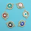 Atacado Estilo Coreano Pingente Único de Maçã com Gotejamento de Óleo Pontilhado Corte Diamantado Liga Inlaid Colar Pulseira Pingente Joias Acessórios DIY