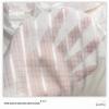 Tecido de base de impressão digital de chiffon xadrez de seda solúvel em álcalis de tira larga e estreita, série de poliéster semiacabado branco, tecido de traje antigo