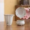 Mesa de Hielo Xiao Zhu Gong Dao Taza Pintada a Mano Filtro de Té Integrado Pantalla de Filtro de Té Cerámica de Té Juego de Té Piezas del Juego de Té