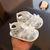 Sandálias para Bebês de 3-6 a 12 Meses, Sapatos Leves para Caminhada com Solado Macio, Malha de Verão