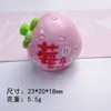 Fruta 3D Caqui DIY Cola de Creme Capa de Celular Grampo de Cabelo Elástico de Cabelo Decoração de Sapato Pingente Ornamento de Carro Resina