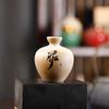 Mini Vaso Ornamentado Criativo para Decoração, Acessório de Mesa Nostálgico Vintage para Atrações Turísticas, Pequeno Vaso de Flores Tang Sancai