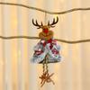 Decorações de Natal Pequeno Pingente Árvore de Natal Pingente de Tecido Boneco Velho Alce Pequeno Pendente de Janela Pequeno Pingente