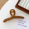 Clip de tiburón grande engrosado de material de PC de joyería Duowei, clip de agarre de etiqueta dorada de alta calidad, clip para el cabello recogido en la parte posterior, accesorios para el cabello
