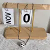 Collar Colgante de Fútbol Deportivo para Copa del Mundo 2026 de Venta Caliente Transfronteriza para Hombres y Mujeres Joyería Trendy Hip-Hop de Acero Inoxidable al por Mayor