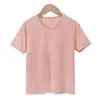 Camiseta de Manga Corta de Seda de Hielo para Niños Camiseta de Nylon de Secado Rápido para Hombres y Mujeres Verano Delgada Transpirable Tacto Frío Camiseta de Manga Corta Padre-Hijo