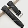 Adecuado para correa de repuesto de reloj electrónico para niños material PU negro correa de reloj deportivo de silicona una variedad de multitaalla