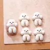 Acessórios de Arte de Unha Desenho Animado de Filhote de Urso de Pelúcia Acessórios de Unha Desgastáveis de Resina Fofa Cola Cremosa Materiais Manuais DIY
