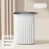 Bote de Basura Grande para el Hogar para Baño, Cocina, Inodoro, Sala de Estar, Dormitorio, con Tapa y Aro de Presión, Forma Cuadrada para Oficina