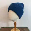 Gorro de Punto de Pelo de Conejo Sólido Simple Versátil Estilo Japonés para Unisex Lana Cálido para Otoño e Invierno que Protege las Orejas