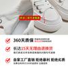 Zapatos Blancos de Cuero Genuino de Caña Alta para Mujer 2025 Invierno Nuevo Zapatos de Mujer Cálidos de Suela Gruesa Zapatos Planos Casuales Versátiles