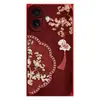 Funda de teléfono líquida tipo ojo de ángel al por mayor del fabricante, adecuada para Apple 17, con borla y diseño floral estilo chino, viene con cordón, protección completa