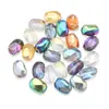 Piedra Geométrica Asimétrica Chapado Vidrio de Colores Perlas 11*15mm Accesorios para Joyería DIY Collar Pendientes Pulsera Accesorios